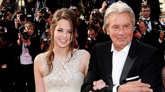 Anouchka Delon and Alain Delon, 2010