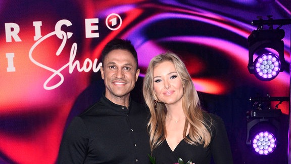 Patrice Aminati und Daniel Aminati bei der Beatrice Egli Show im Studio Berlin Adlershof am 08.04.2025.