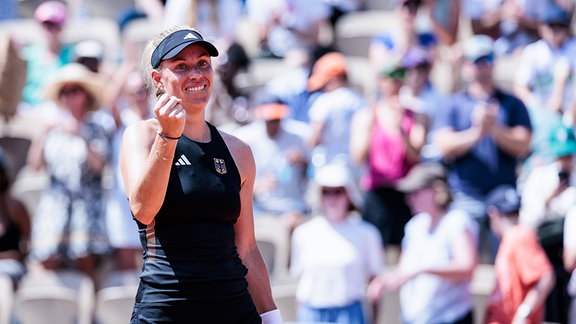 Angelique Kerber jubelt nach dem Sieg