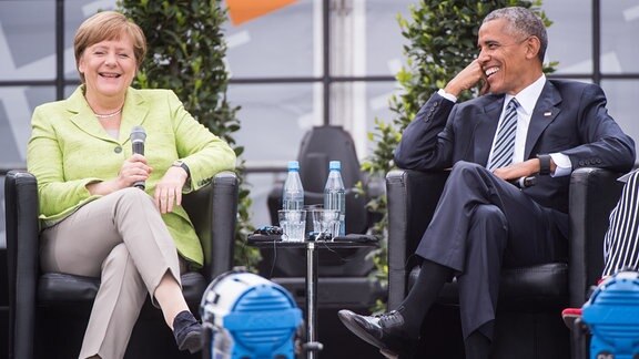 Angela Merkel und Barack Obama
