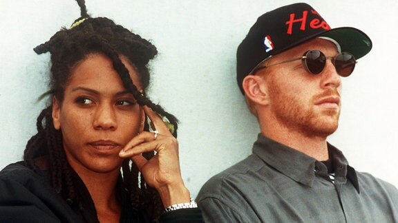 Barbara Feltus und Boris Becker, 1993