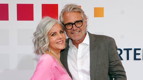Birgit Schrowange, Frank Spothelfer bei Bertelsmann Party