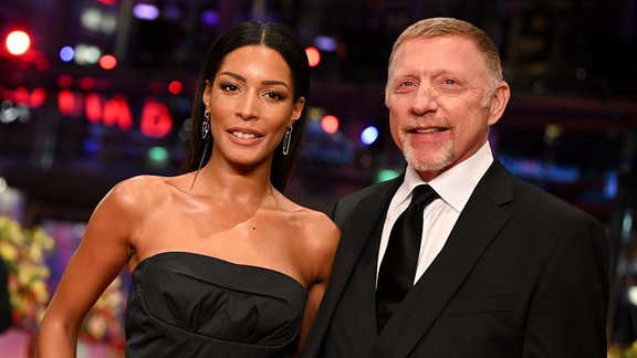 Boris Becker und Lilian de Carvalho Monteiro auf dem Roten Teppich zum Film "Disco Boy". Die 73. Internationalen Filmfestspiele laufen bis zum 26. Februar 2023.