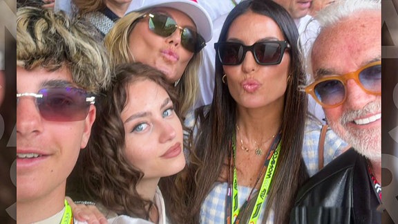 Heidi Klum mit ihrer Familie auf einem Guppenfoto