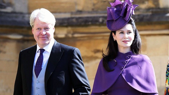 Charles Spencer (l.) und Prinzessin Diana de Gales