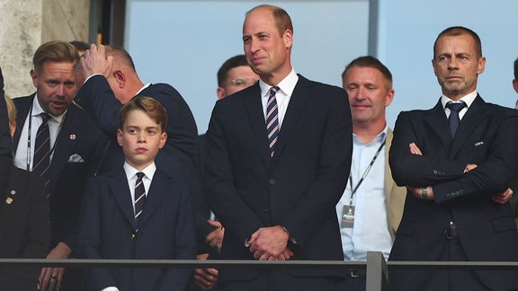 Prinz William mit seinem Sohn George