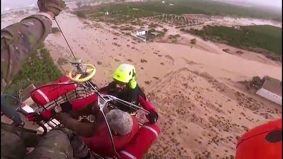 Rettung mittels Hubschrauber