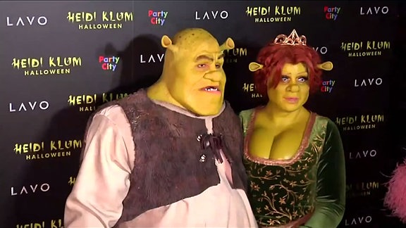Heidi Klum und Bill Kaulitz in einer früheren verkleidung