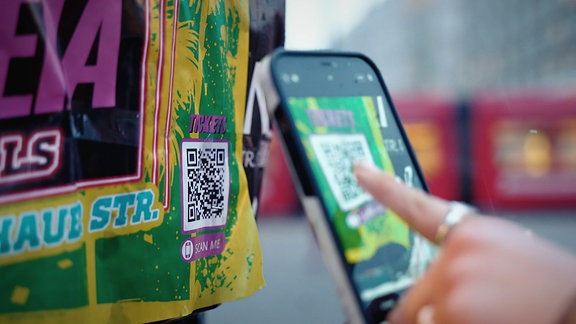 QR-Code wird gescant