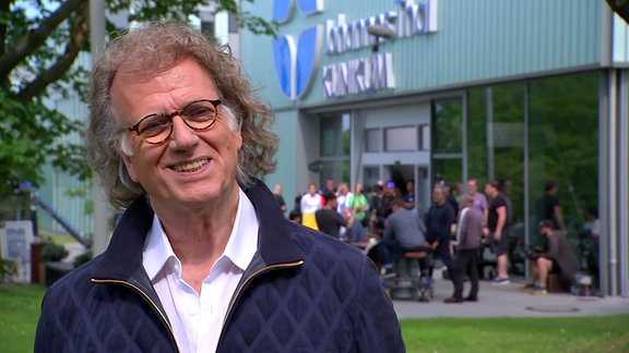 Andre Rieu beim Dreh in Erfurt