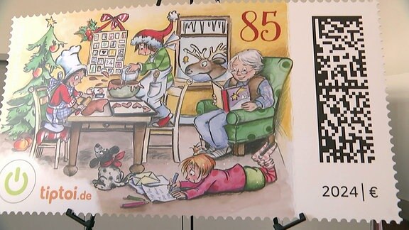 Die Weihnachtsbriefmarke der Deutschen Post