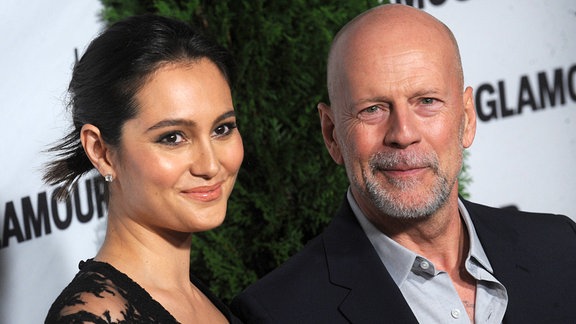 Emma Hemming und Bruce Willis, 2014