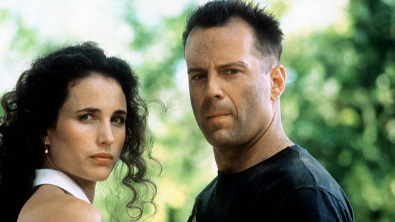 Andie Macdowell und Bruce Willis