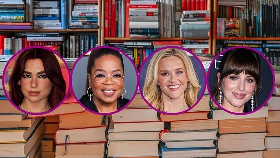 Buchclub: Dua Lipa, Oprah Winfrey, Reese Witherspoon, Dakota Johnson