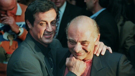 Sylvester Stallone mit Burt Young