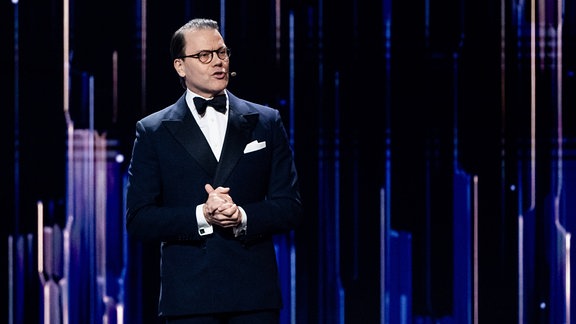 Prinz Daniel von Schweden bei einer Sportgala