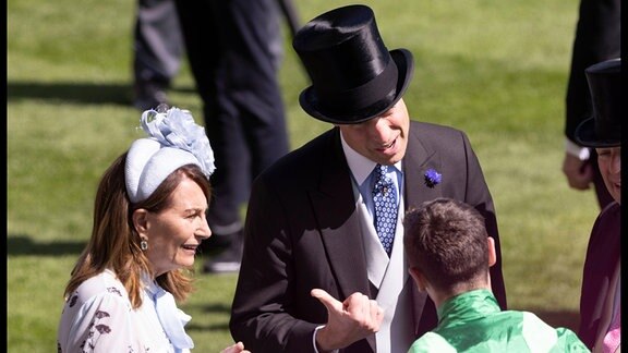 Prinz William und Carole Middleton