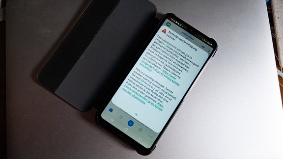 Unwetterwarnung über Cell Broadcast in Griechenland
