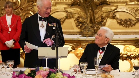 Charles und Camilla in Italien
