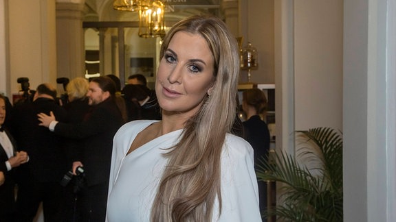 Moderatorin Charlotte Würdig beim 14.Semperopernball im Hotel Kempinsky Dresden