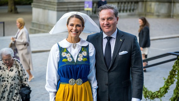 Prinzessin Madeleine (SE), Chris O´Neill, beim Empfang im Nordiska museet im Rahmen der Feierlichkeiten zum Nationalfeiertag in Stockholm