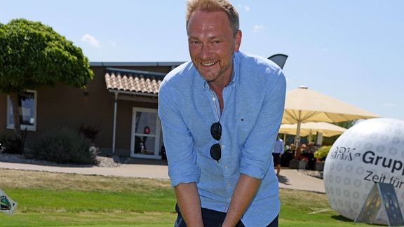 Christian Lindner beim GRK Golf Charity Masters Golturnier im Golf & Country Club Leipzig im Golfresort Machern bei Leipzig am 27.07.2019
