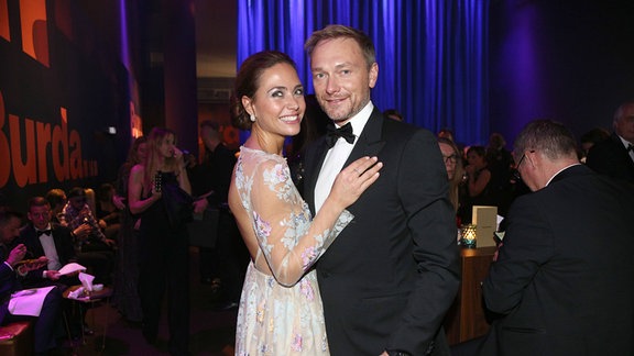 Christian Lindner mit Franca Lehfeldt 