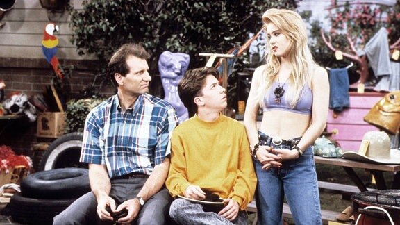 Ed O Neill, David Faustino und Christina Applegate in 'Eine schrecklich nette Familie'