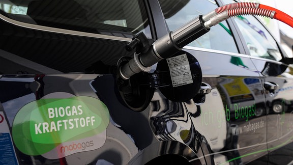Tanken von Bio-CNG Biogas