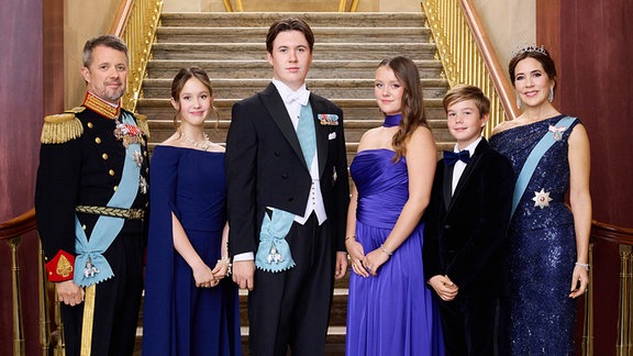 Gruppenbild der dänischen Königsfamilie