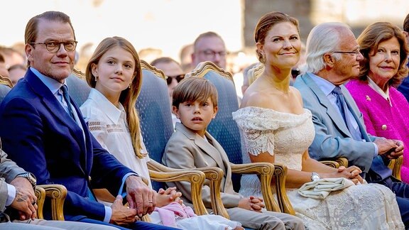 Prinzessin Victoria, Prinz Daniel, Prinzessin Estelle und Prinz Oscar