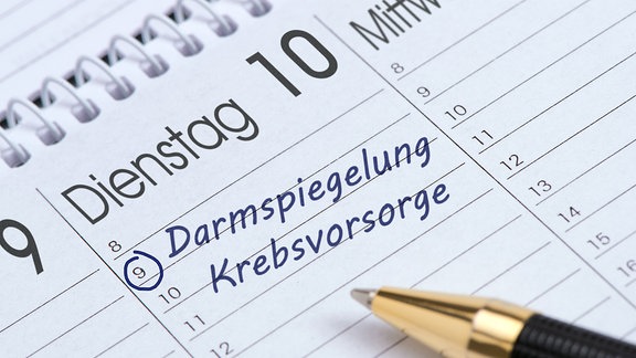 Termin für eine Darmspiegelung (Krebsvorsorge)