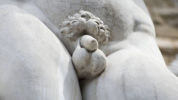 Eine Kopie des David von Michelangelo auf dem Piazza della Signoria