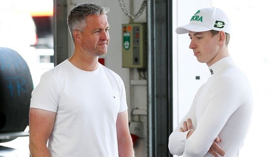 Ralf Schumacher und David Schumacher beim Training auf dem Lausitzring, 2022