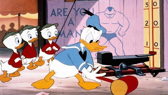 Donald Duck mit Tick, Trick und Track
