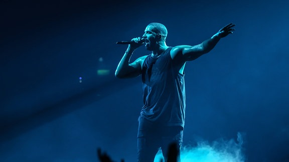 Drake bei einem Konzert in der Mercedes Benz Arena.
