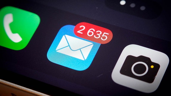 e-mail App auf Smartphone