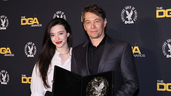 Sean Baker und Mikey Madison