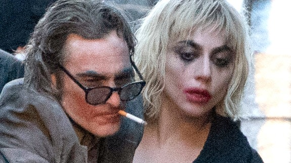 Die Hauptdarsteller Joaquin Phoenix und Lady Gaga im Film