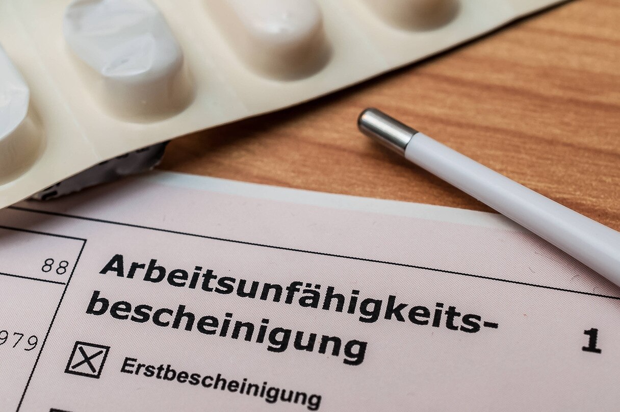 Arbeitsunfähigkeitsbescheinigung - Krankenschein in Deutschland