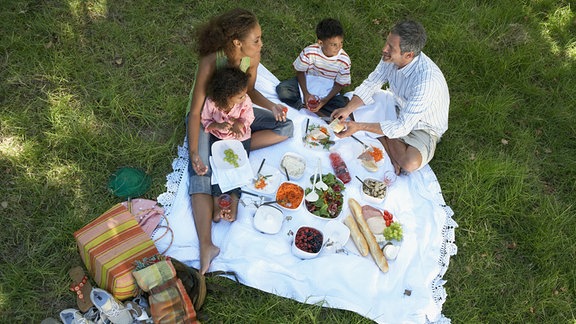 Familie beim Picknick