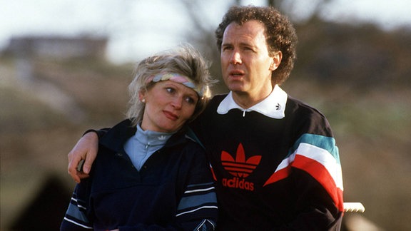 Diana Sandmann und Franz Beckenbauer, 1985