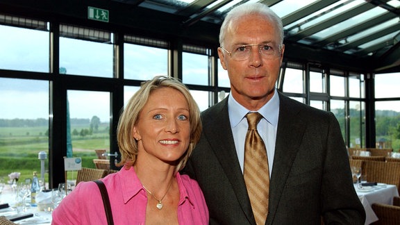 Heidi Burmester und Franz Beckenbauer, 2003