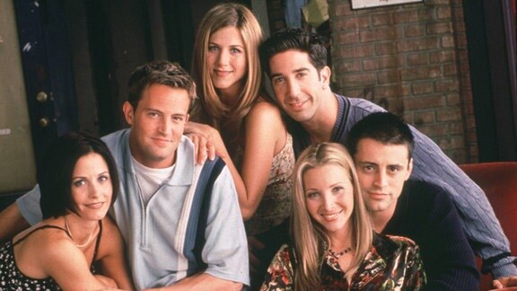 Courtney Cox, Matthew Perry, Jennifer Aniston, David Schwimmer und Matt LeBlanc, 1997