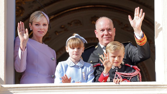 Charlene Prinzessin von Monaco, Prinz Albert II. Monaco, Prinz Jacques von Monaco, Prinzessin Gabriella von Monaco