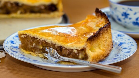 Gedeckter Apfelkuchen