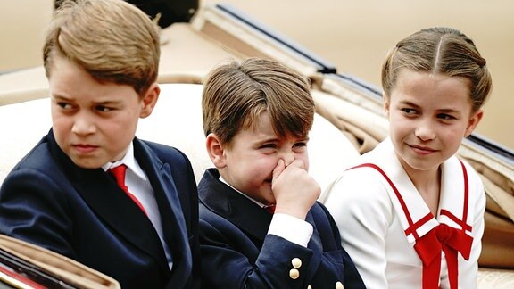 Prinz George, Prinzessin Charlotte und Prinz Louis vin Großbritannien