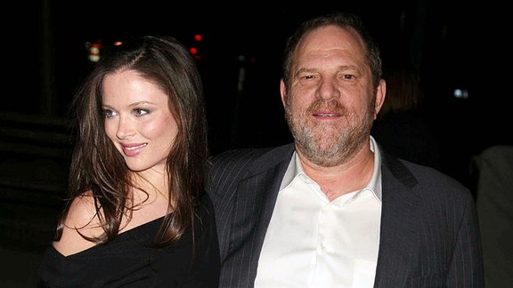 Georgina Chapman und Harvey Weinstein kommen zur Vanity Fair Party in New York City (2007)