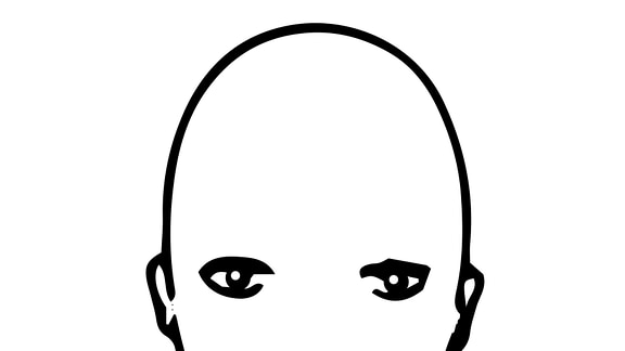 Eine ovale Gesichtsform