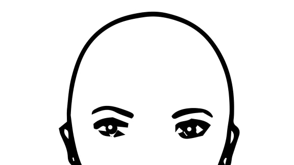 Eine herzförmige Gesichtsform